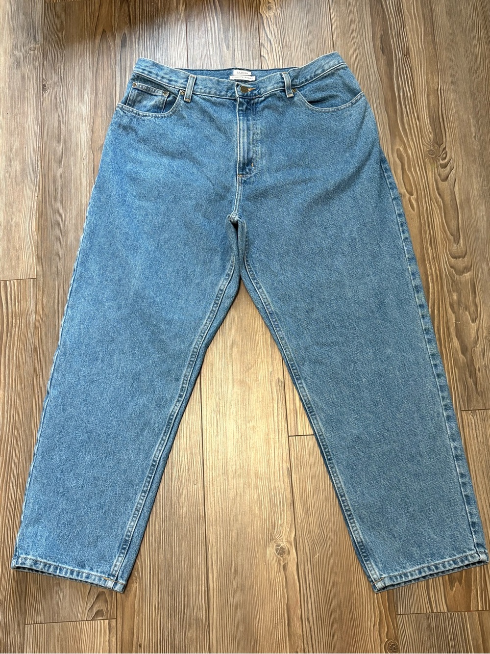 Vintage LL Bean Relaxed Straight Jeans 16 Petite